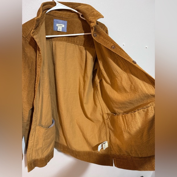 L.L.Bean women’s  Long Sleeve Button-Up Shirt Brown Corduroy Cotton Size L - Picture 5 of 11